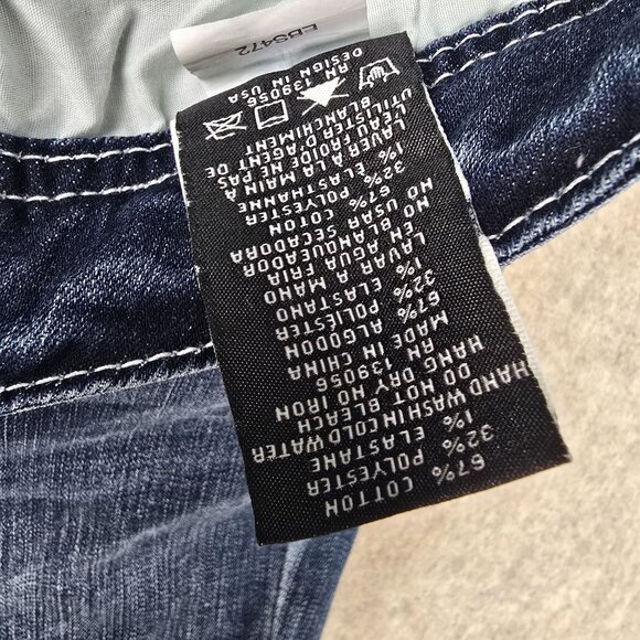 Grace In LA Easy Fit Bootcut Dark Wash Jeans Size 29 Cotton Blend Stretch Denim - Picture 9 of 9